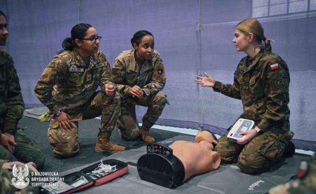 Szkolenie z ratownictwa w ramach projektu  „WOMEN OF NATO”